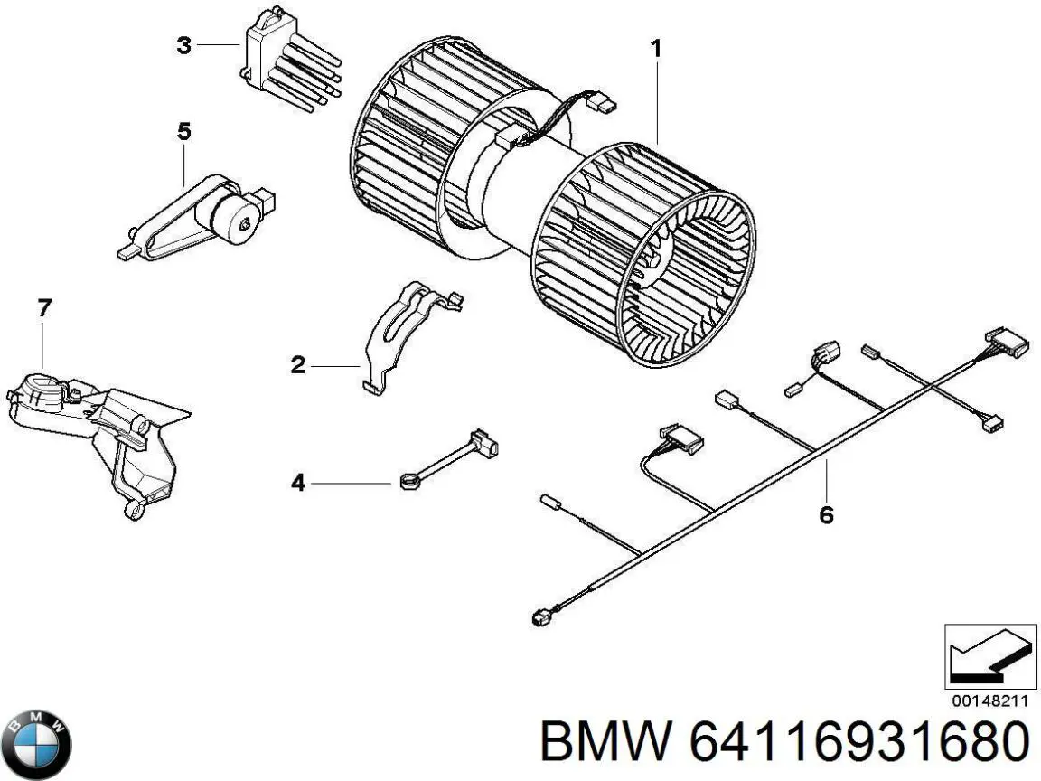 Rezystor wentylatora nagrzewnicy (ogrzewacza kabiny) BMW 64116931680 cena, od 43,92 USD