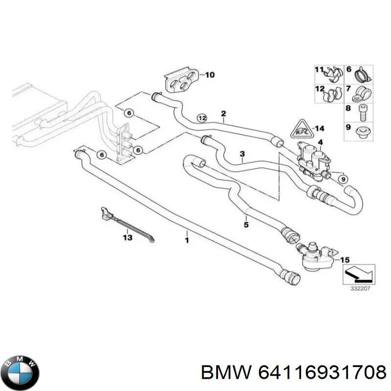 Zawór nagrzewnicy (ogrzewacza) BMW 64116931708 cena, od 68,80 USD