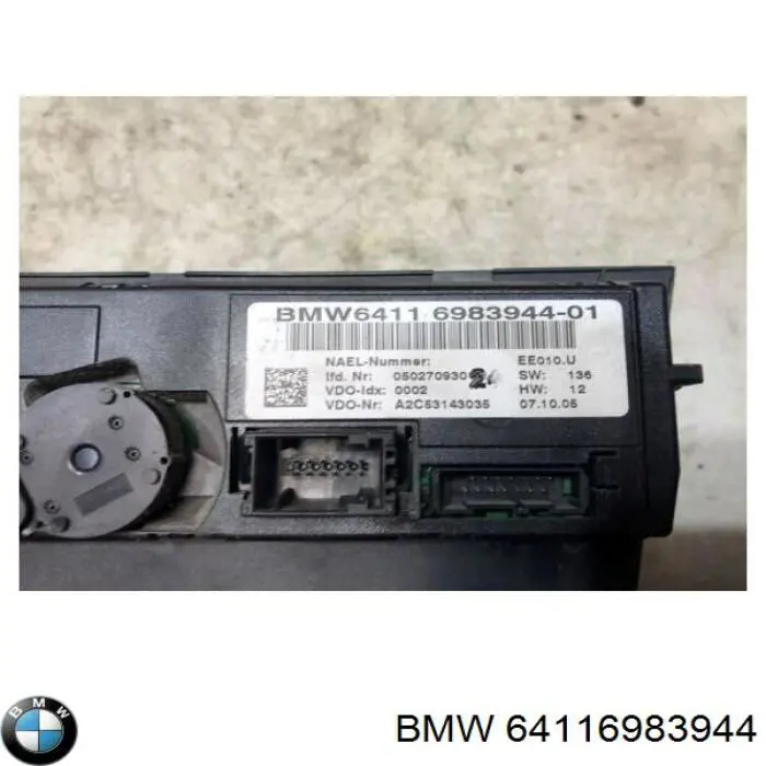 Sterownik trybów ogrzewania/klimatyzacji BMW 64119119683 cena, od 95,65 USD