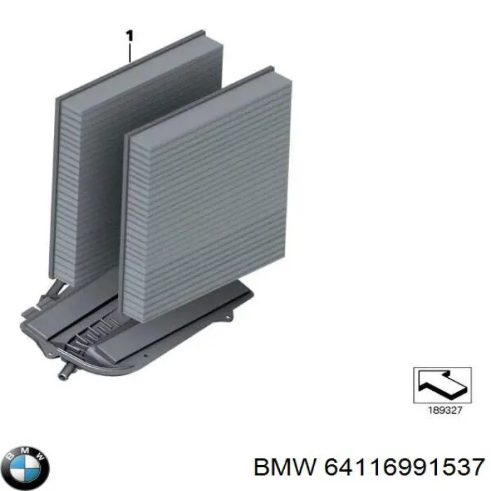 64116991537 BMW Filtr kabiny