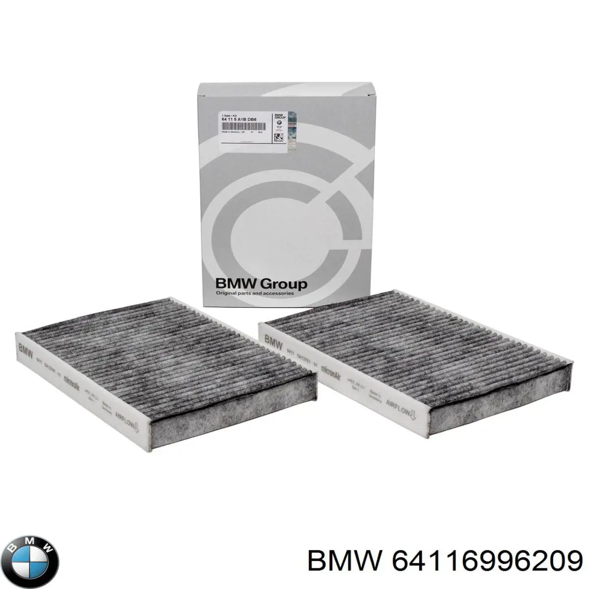 Filtr kabiny BMW 64116996209 cena, od 21,12 USD