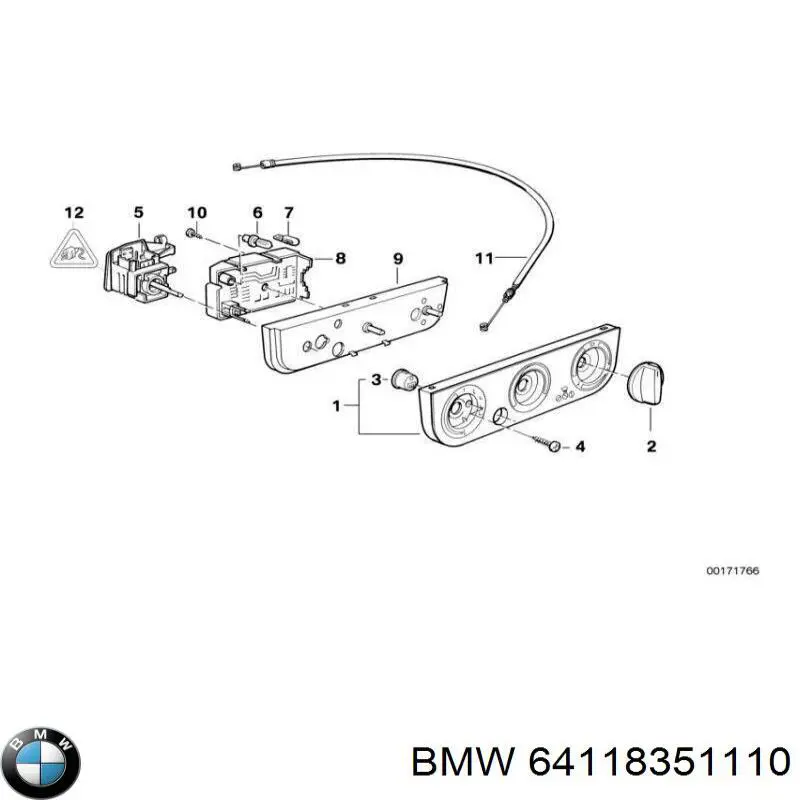 Do koszyka Sterownik trybów ogrzewania/klimatyzacji BMW 5  E34