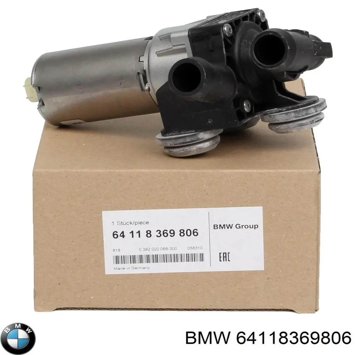 Do koszyka 64118369806 BMW Pompa chłodzenia wodą, dodatkowa elektryczna