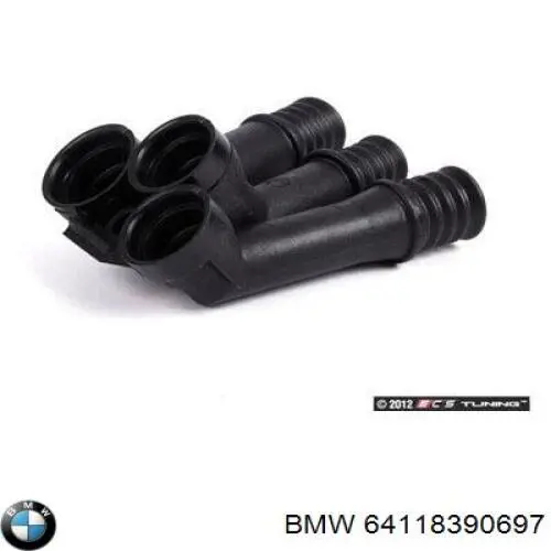 Kołnierz układu chłodzenia (trójnik) BMW 64118390697 cena, od 21,83 USD