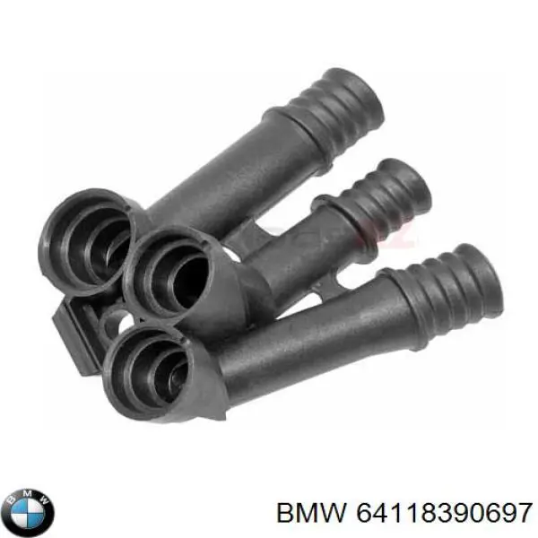 Do koszyka 64118390697 BMW Kołnierz układu chłodzenia (trójnik)
