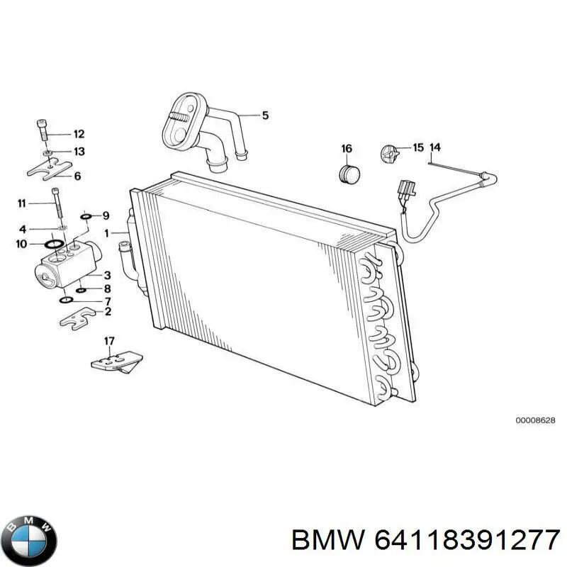 Parownik klimatyzacji BMW 7 sedana (E32) (1986 - 1994) cena, od 99,94 USD