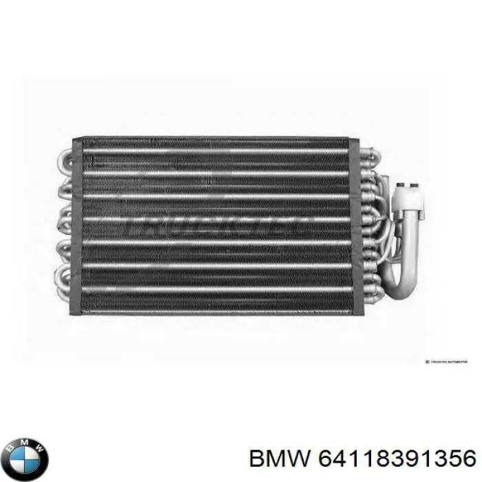 Parownik klimatyzacji BMW 64118391356 cena, od 129,01 USD