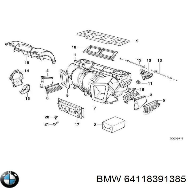 Filtr kabiny BMW 64118391385 cena, od 21,30 USD