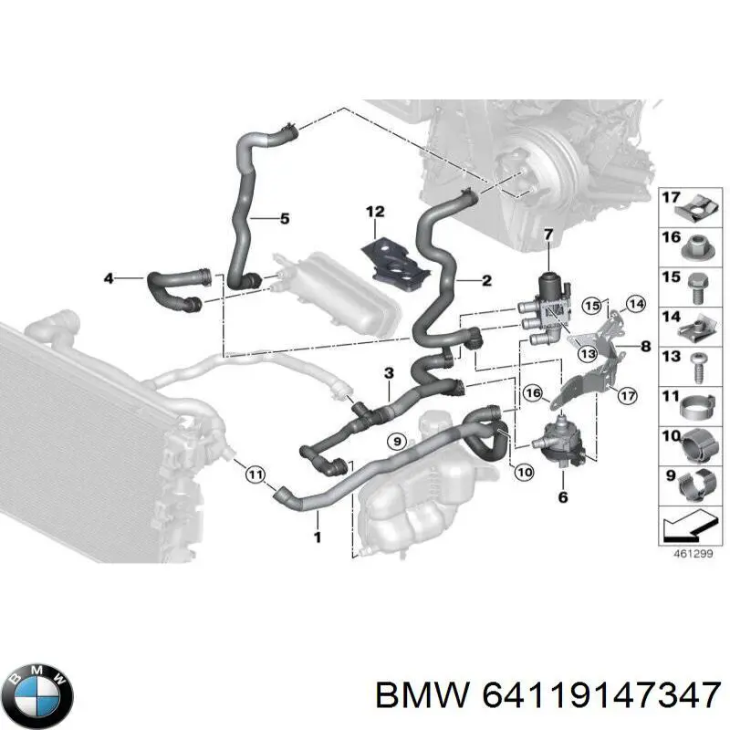 Regulujący zawór chłodziwa do BMW X5 (G05, F95)