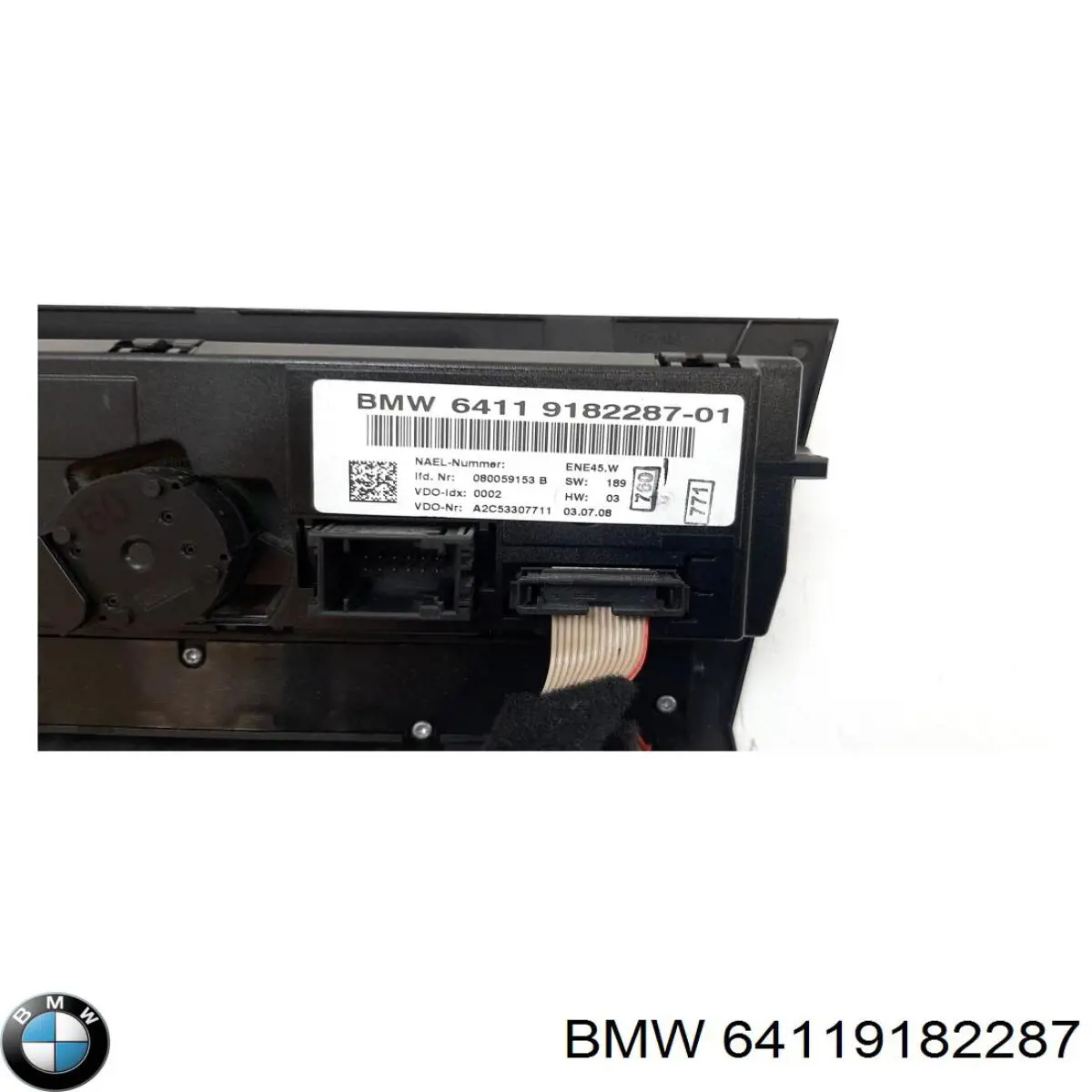 64119182287 BMW sterownik trybów ogrzewania/klimatyzacji