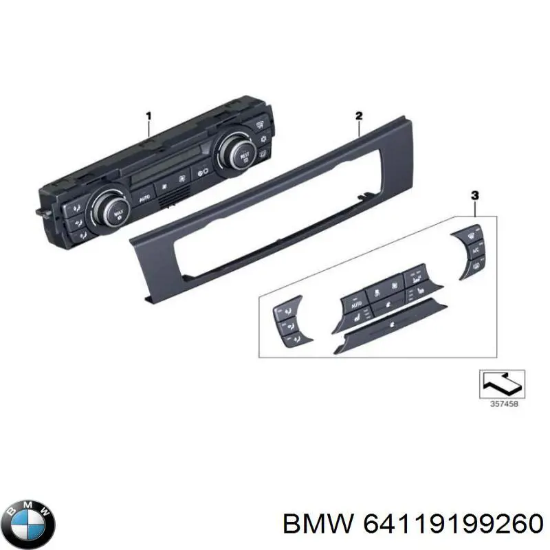 Sterownik trybów ogrzewania/klimatyzacji do BMW 3  E91