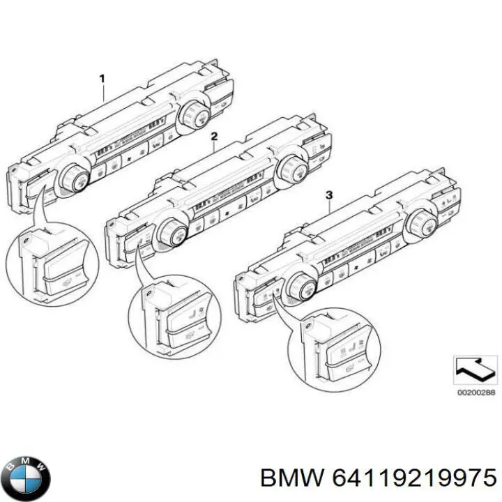 64119310450 BMW Sterownik trybów ogrzewania/klimatyzacji