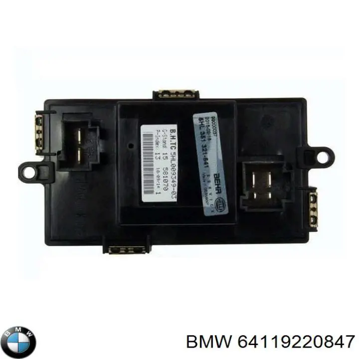 64119220847 BMW Rezystor wentylatora nagrzewnicy (ogrzewacza kabiny)