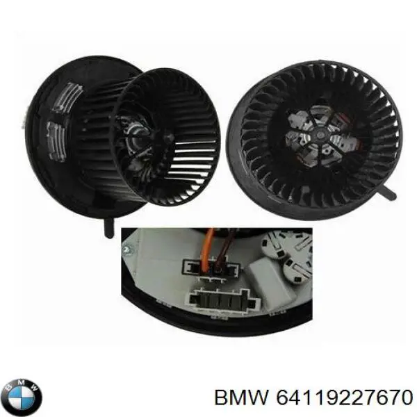 Silniczek wentylatora nagrzewnicy (ogrzewacza wnętrza) BMW 64119227670 cena, od 73,48 USD