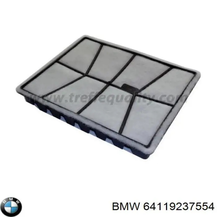 Filtr kabiny BMW 64119237554 cena, od 8,59 USD