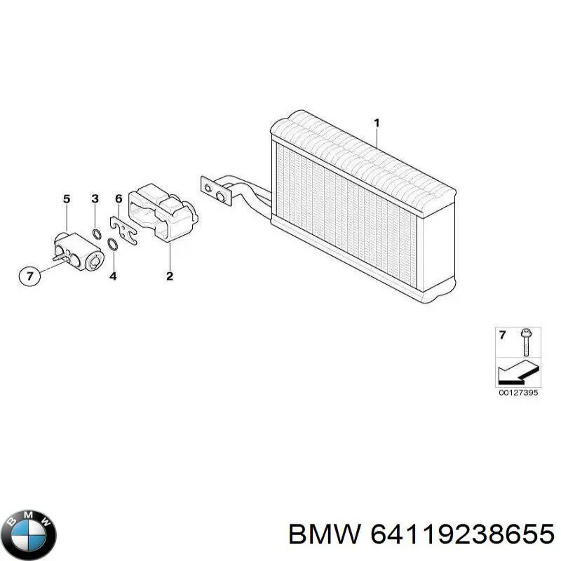 64119238655 BMW Parownik klimatyzacji