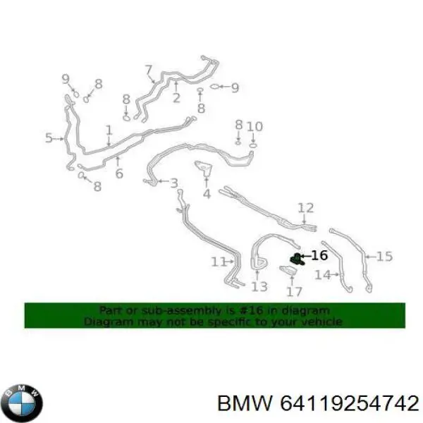 64119254742 BMW Regulujący zawór chłodziwa
