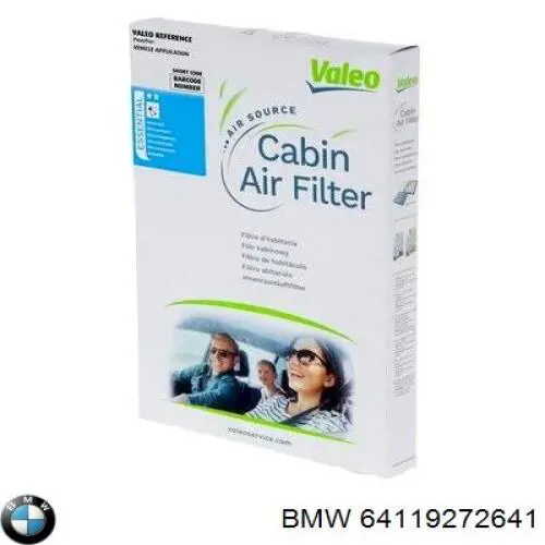 Do koszyka 64119272641 BMW Filtr kabiny