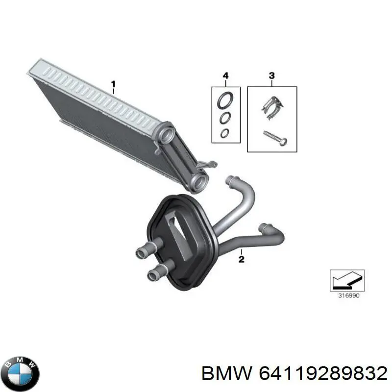 Zawór termostatyczny klimatyzacji BMW 64119289832 cena, od 40,20 USD