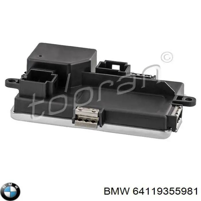 Do koszyka 64119355981 BMW Rezystor wentylatora nagrzewnicy (ogrzewacza kabiny)