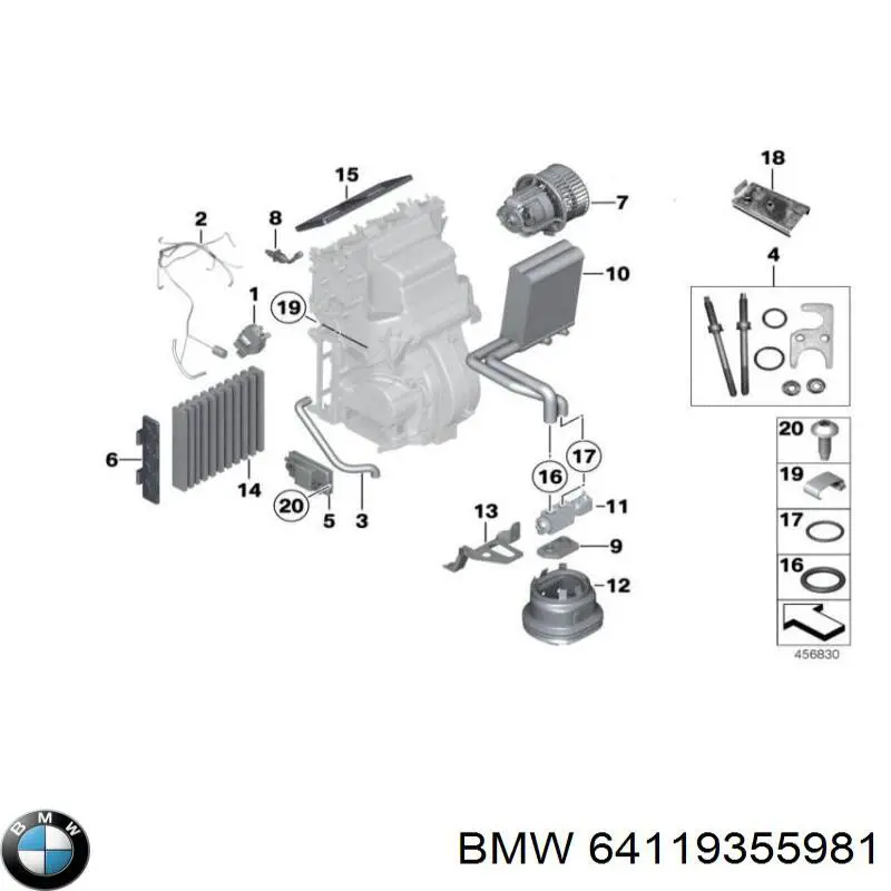 Rezystor wentylatora nagrzewnicy (ogrzewacza kabiny) BMW 64119355981 cena, od 75,41 USD