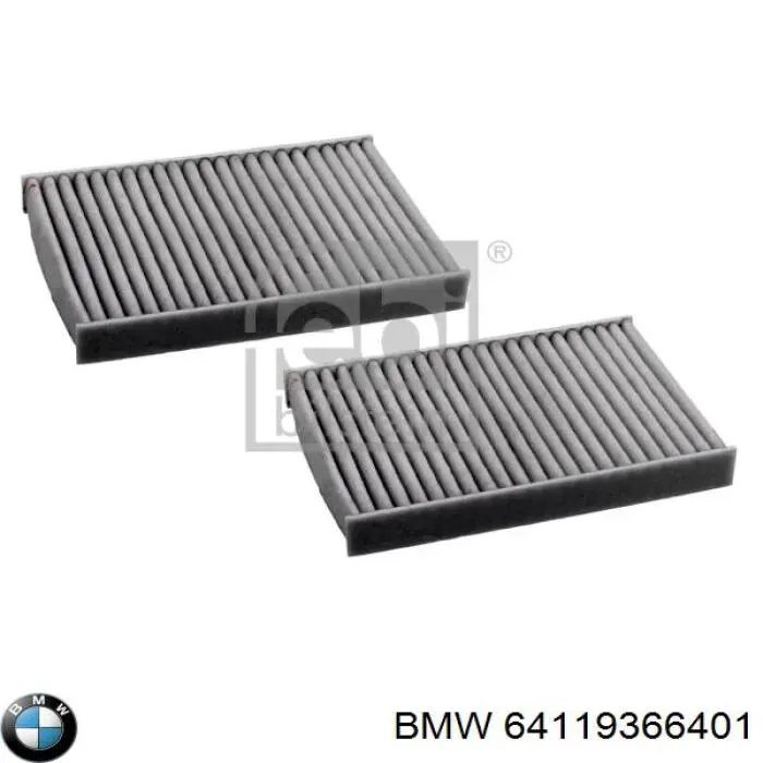 Filtr kabiny 64119366401 BMW