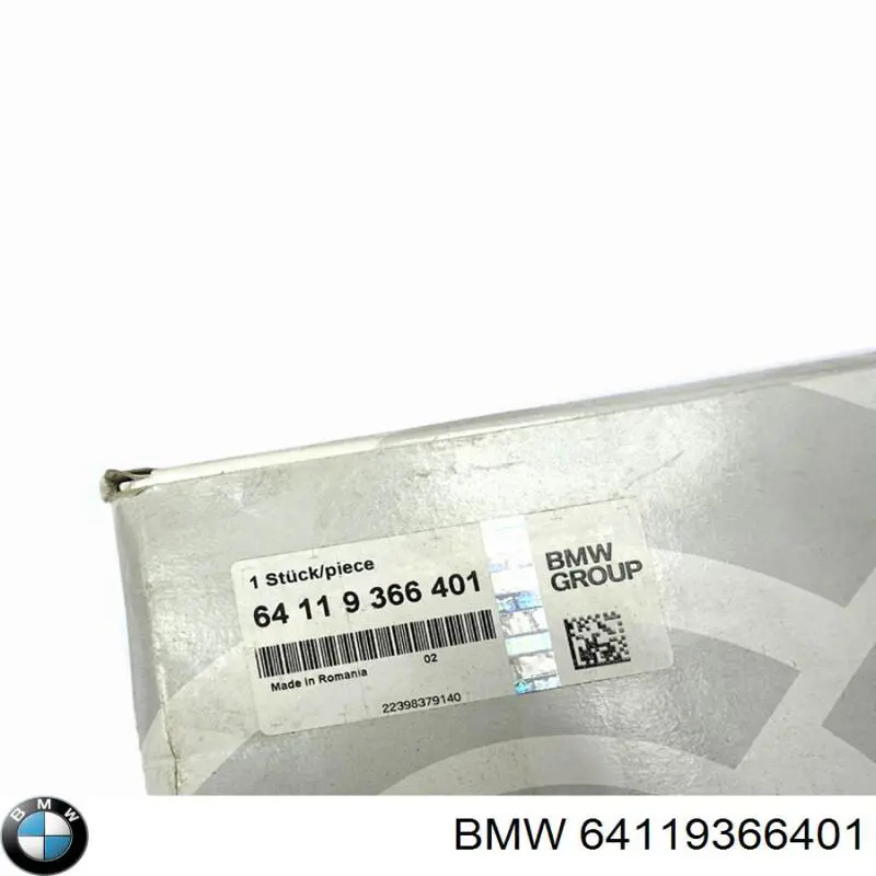64119366401 BMW Filtr kabiny