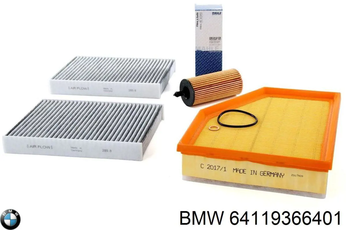 Do koszyka 64119366401 BMW Filtr kabiny