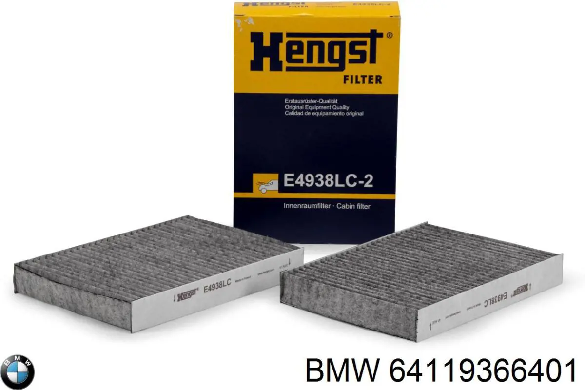 Filtr kabiny 64119366401 BMW