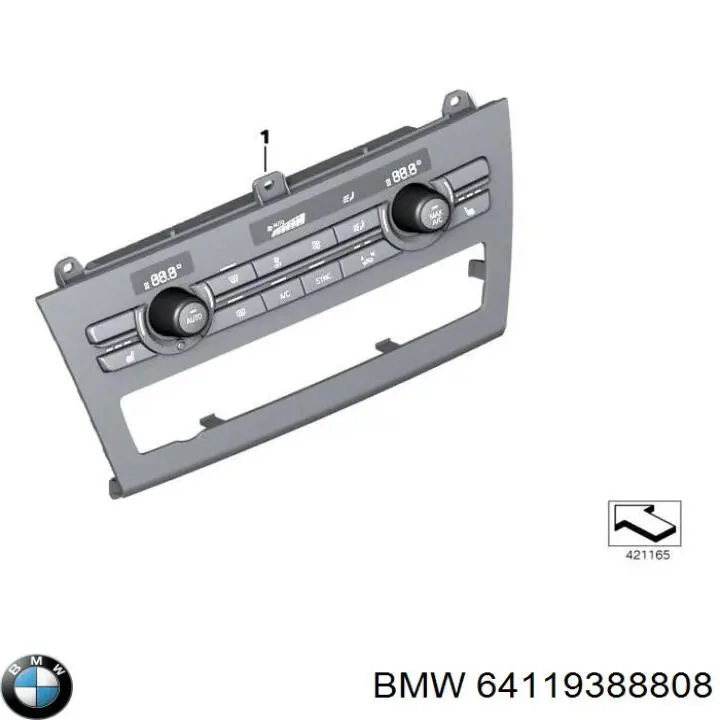 Sterownik trybów ogrzewania/klimatyzacji BMW X5 SUV (F15, F85) (2013 - 2018) cena, od 263,87 USD