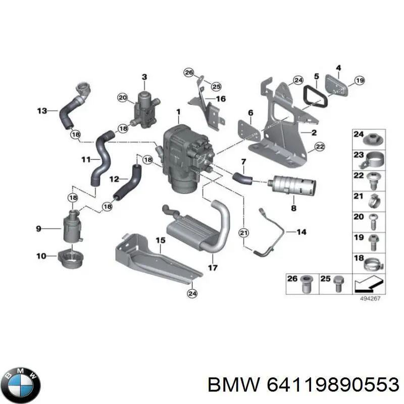 Regulujący zawór chłodziwa BMW 64129153079 cena, od 117,48 USD