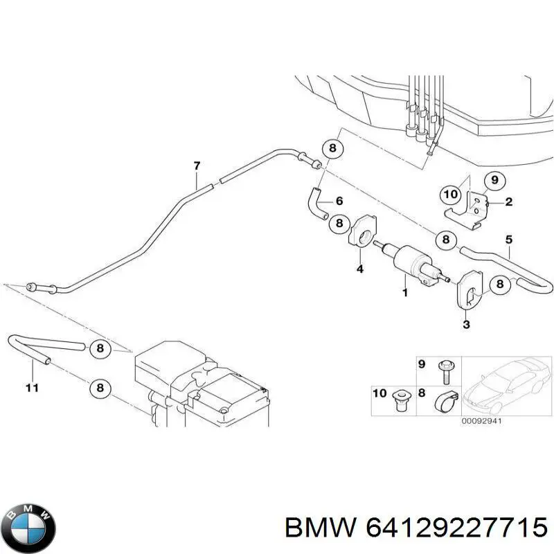 Pompa chłodzenia wodą, dodatkowa elektryczna BMW 64129227715 cena, od 71,77 USD
