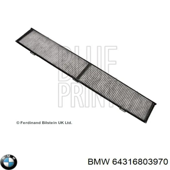 Filtr kabiny BMW 64316803970 cena, od 23,44 USD