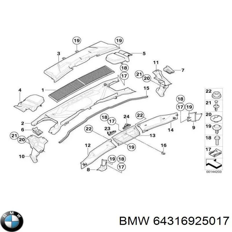 64316925017 BMW 