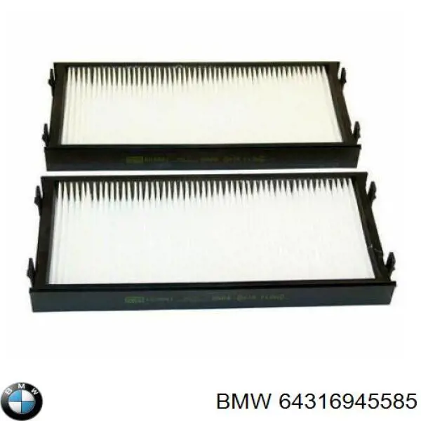 Do koszyka 64316945585 BMW Filtr kabiny