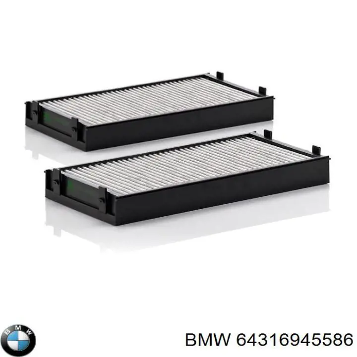 Do koszyka 64316945586 BMW Filtr kabiny