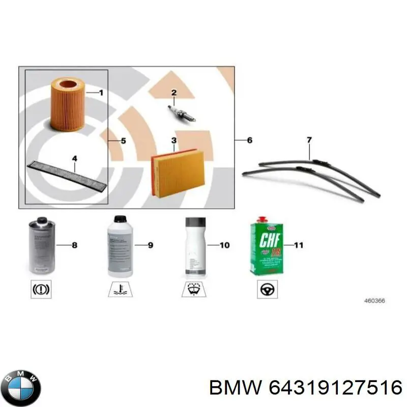 Filtr kabiny BMW 64319127516 cena, od 23,20 USD