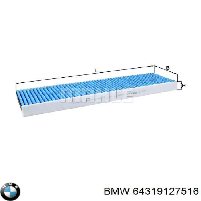 Filtr kabiny 64319127516 BMW
