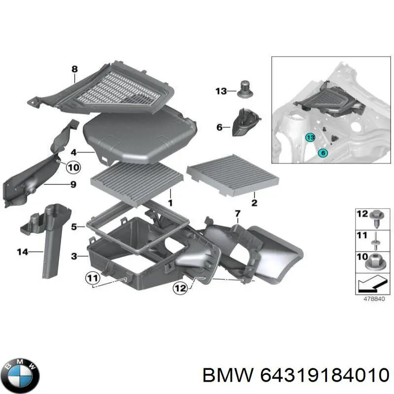 64319184010 BMW 