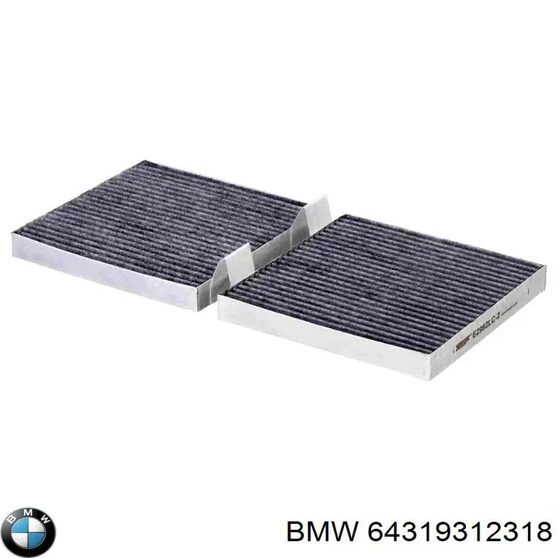 Do koszyka 64319312318 BMW Filtr kabiny