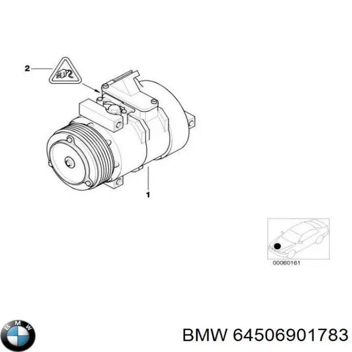 Do koszyka 64506901783 BMW Sprężarka klimatyzacji