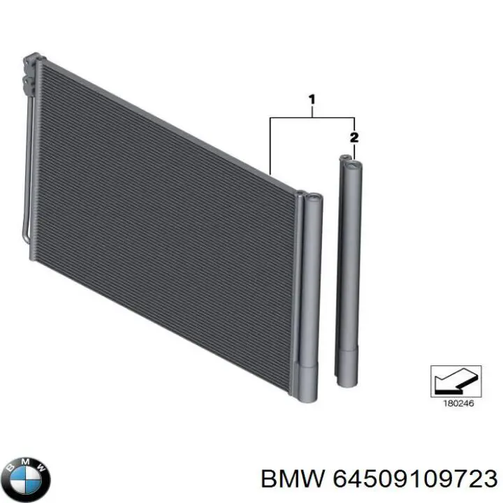 Chłodnica klimatyzacji BMW 64509109723 cena, od 115,35 USD
