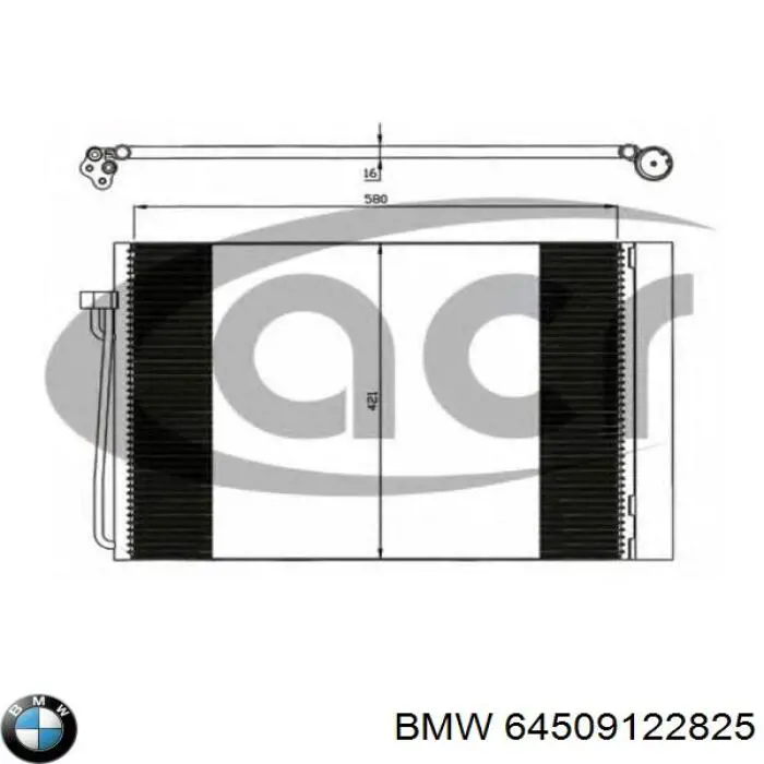 Chłodnica klimatyzacji BMW 64509122825 cena, od 103,99 USD