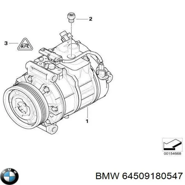 Do koszyka 64509180547 BMW Sprężarka klimatyzacji
