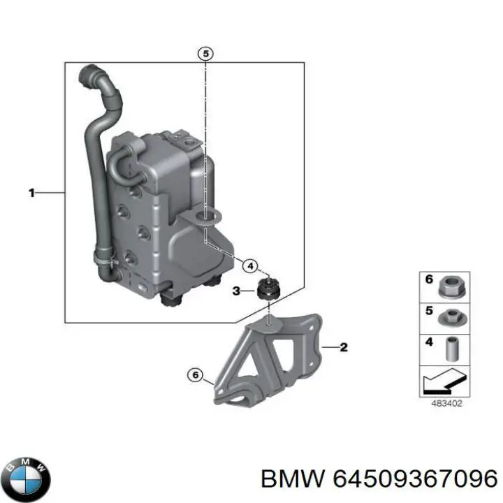 Chłodnica klimatyzacji BMW 64509367096 cena, od 286,72 USD