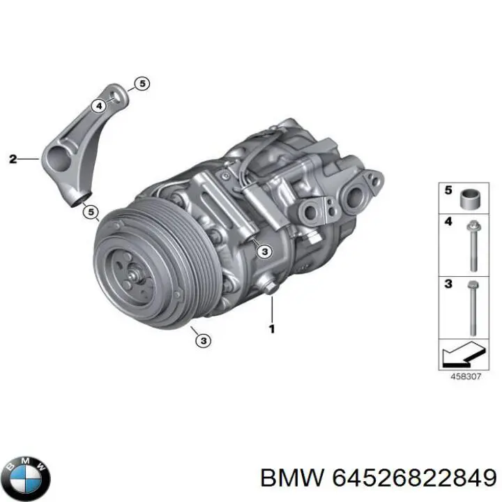 Sprężarka klimatyzacji BMW 64526822849 cena, od 1513,46 USD