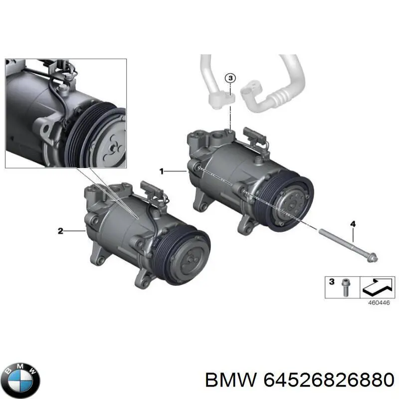 Do koszyka 64526826880 BMW Sprężarka klimatyzacji