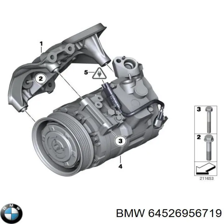 64526956719 BMW Sprężarka klimatyzacji