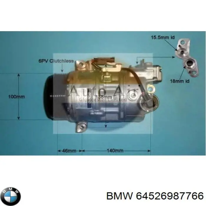 Do koszyka 64526987766 BMW Sprężarka klimatyzacji