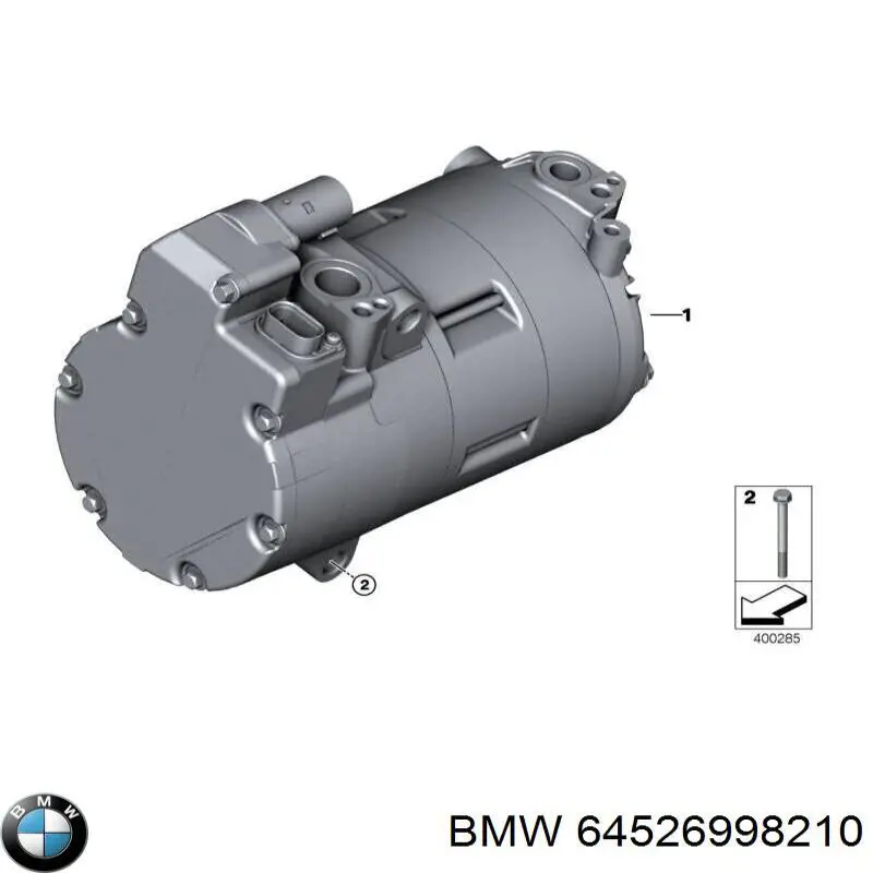 Sprężarka klimatyzacji BMW 64526998210 cena, od 488,64 USD